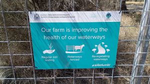 New sign on the gate at Forest Edge Farm